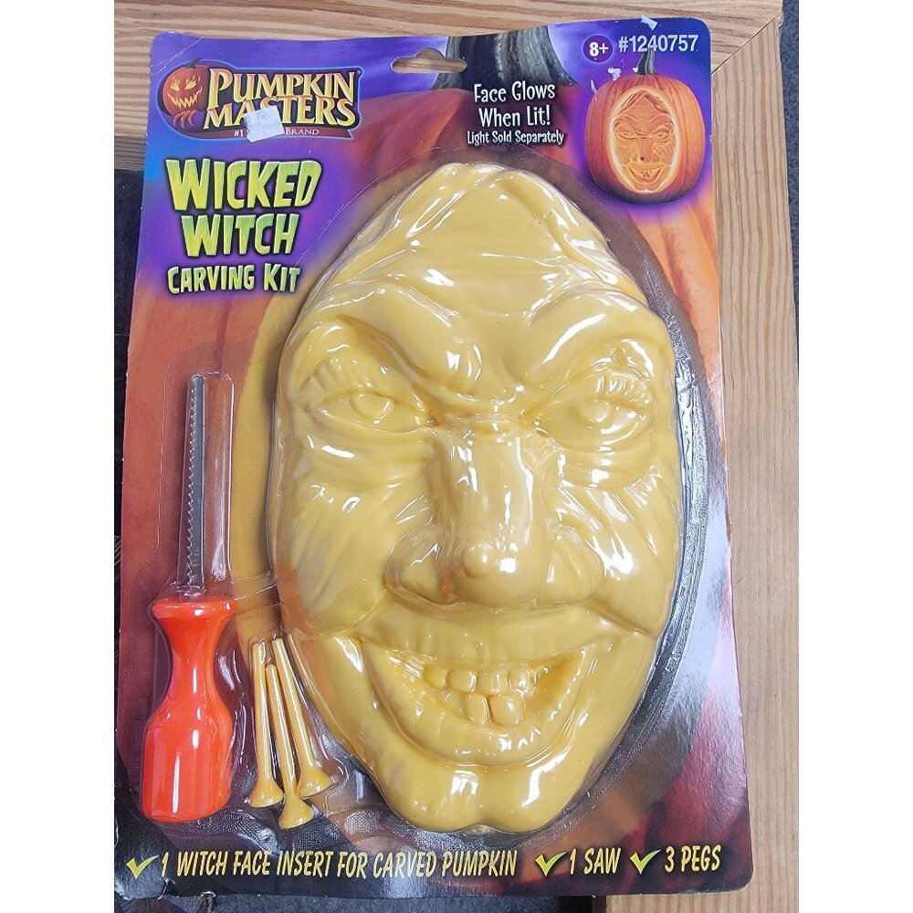 Wicked Witch Carving Kit - Yellow Face Insert